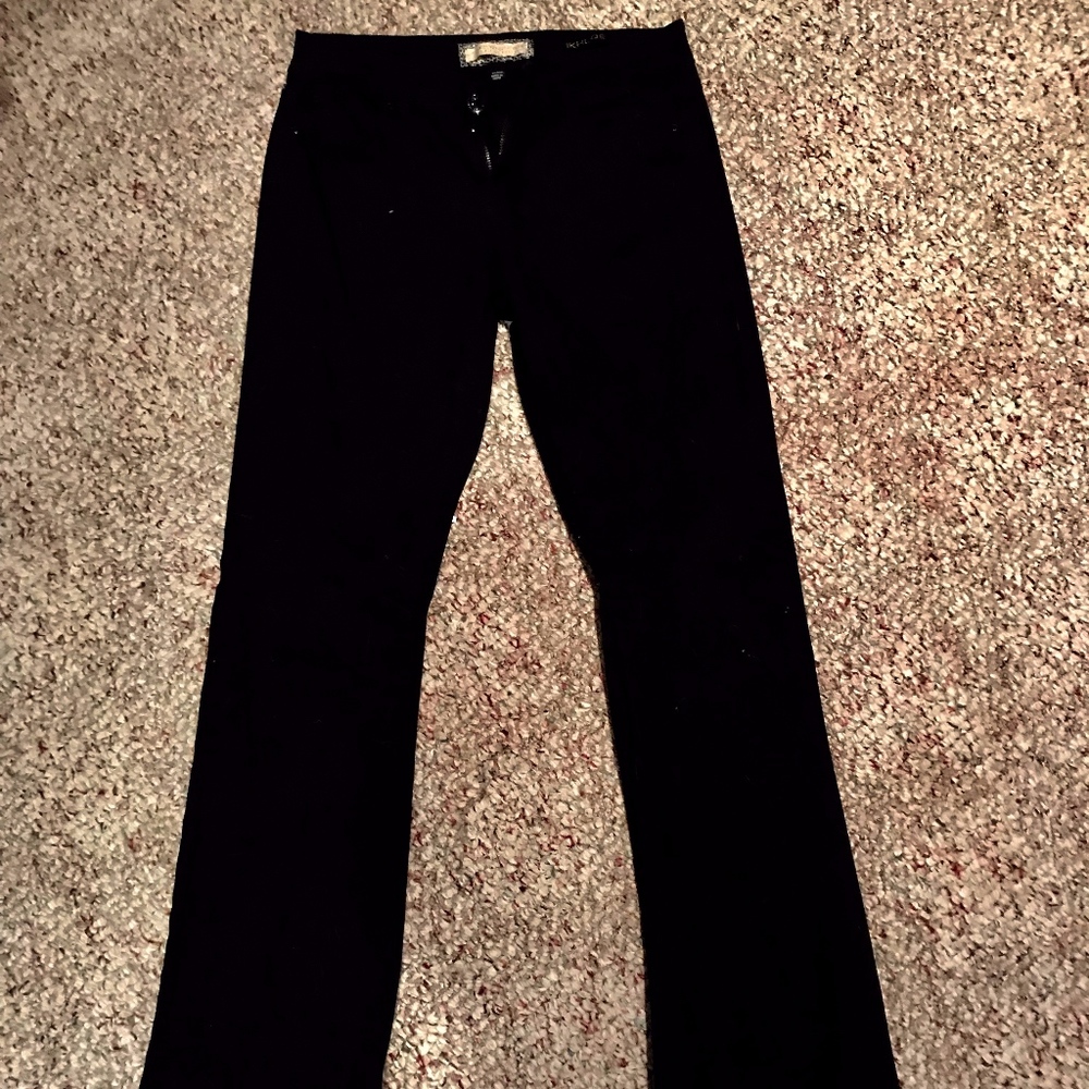 Kardashian Kollection Khloe Black Flare Jean Pant